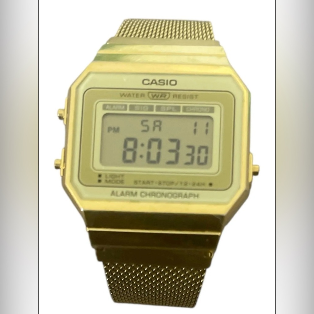 Casio Gold-Tone Digital Timepiece